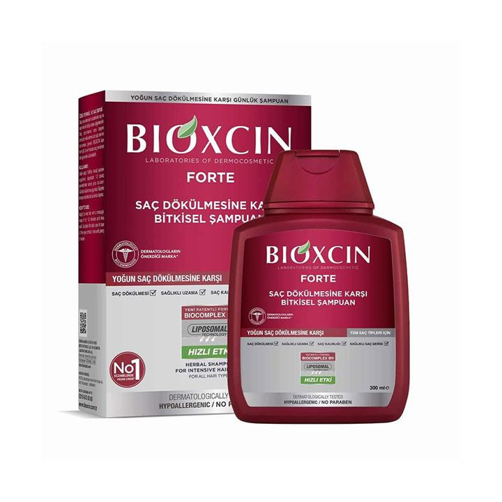 شامپو بیوکسین قرمز ضد ریزش فورت Fort مناسب برای تمامی موها حجم ۳۰۰ میلBIOXCIN FORTE HAIR