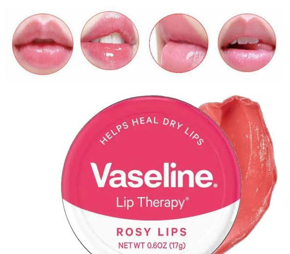 بالم لب فلزی وازلین VASELINE با عصاره گل رز حجم 20 گرم