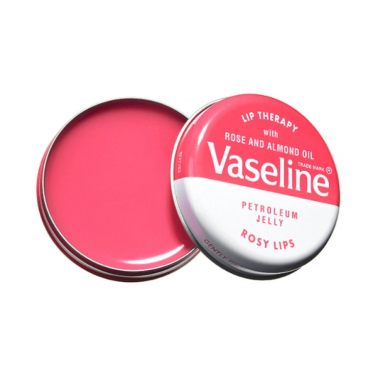 بالم لب فلزی وازلین VASELINE با عصاره گل رز حجم 20 گرم