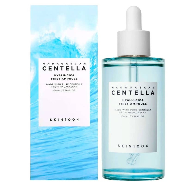 آمپول آبرسان سنتلا ماداگاسکار Skin 1004 Madagascar Centella مدل Hyalu-Cica حجم 100 میل