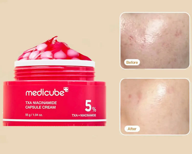 کرم کپسولی نیاسینامید مدی کیوب Medicube Txa Niacinamide Capsule Cream 55g