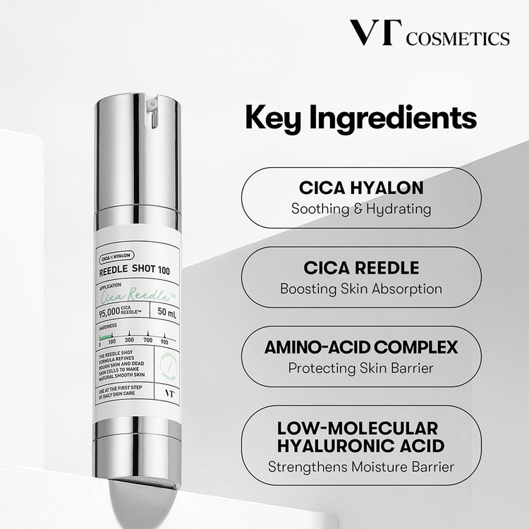 سرم میکرونیدلینگ 50 ریدل شات Vt Cosmetic Reedle Shot All Day Starter