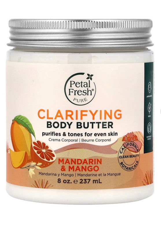 كره بدن پتال فرش Petal Fresh مدل Clarifying عصاره انبه و نارنگی حجم 237 میل
