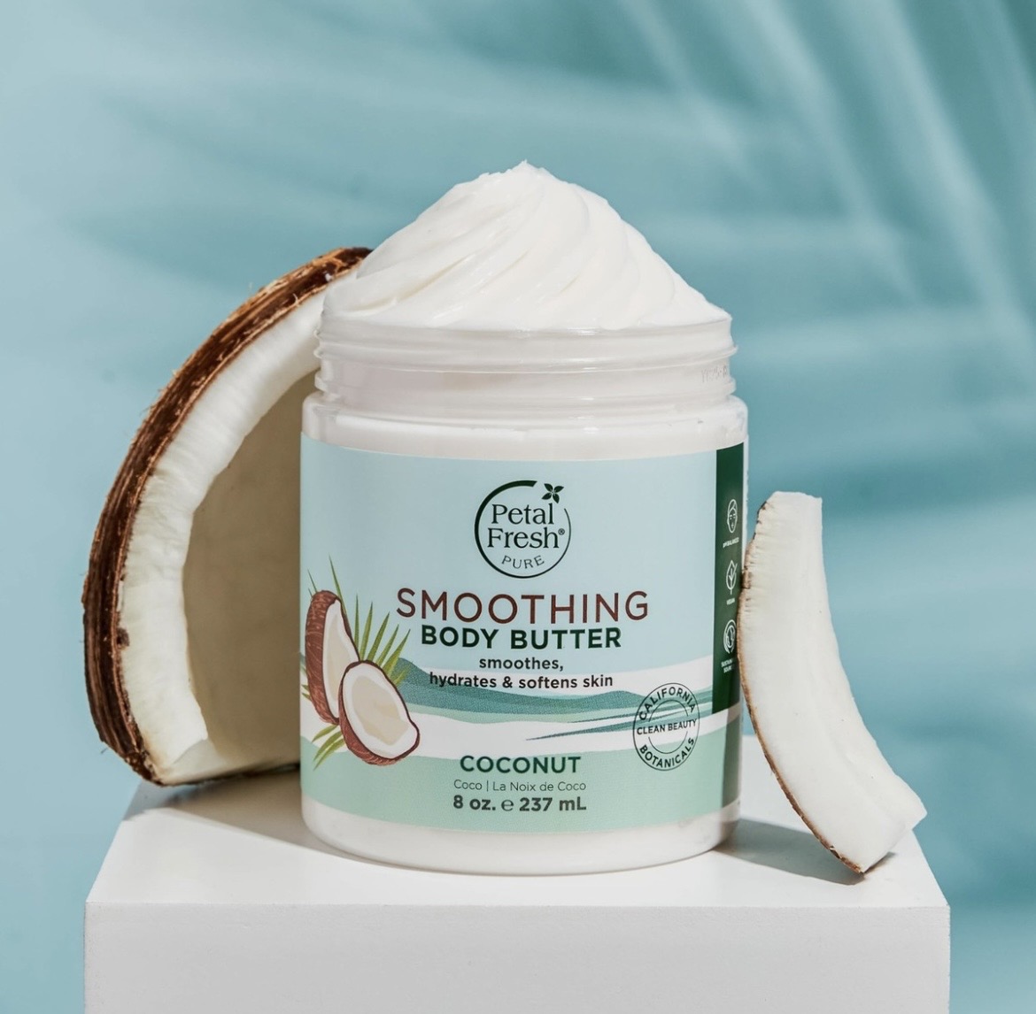 كره بدن پتال فرش Petal Fresh مدل Smoothing عصاره نارگیل حجم 237 میل