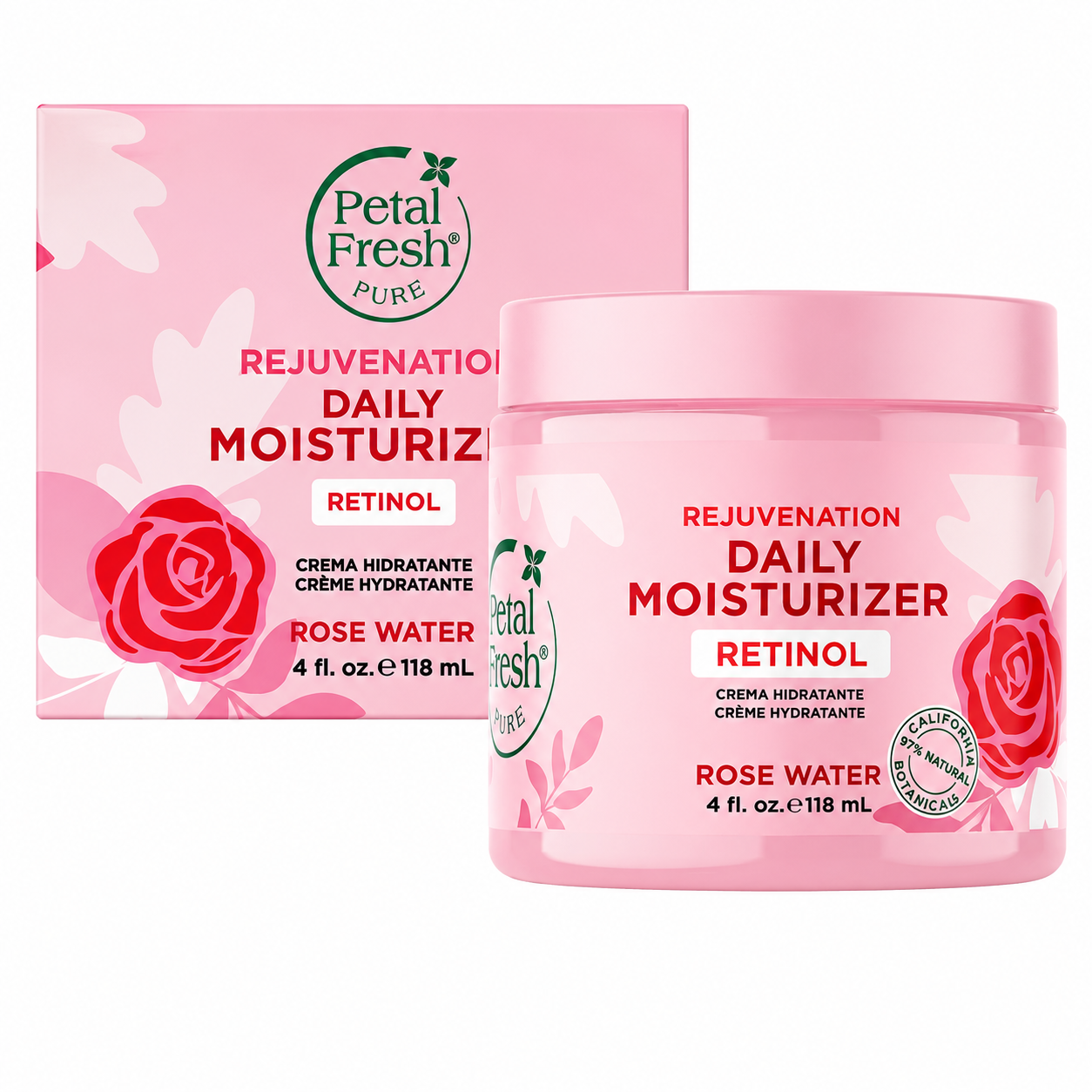 کرم مرطوب کننده صورت رتینول پتال فرش Petal fresh حجم 118 میل
